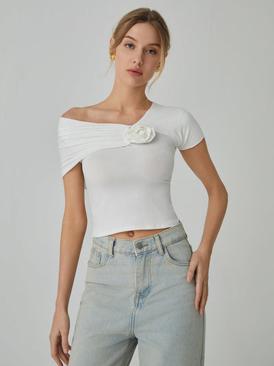 Asymmetric  Sleeve Top