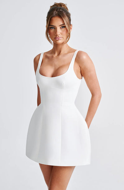 CATARINA MINI DRESS - IVORY