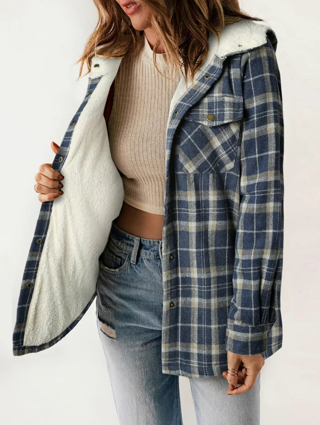 Plush Lined Flannel Jacket